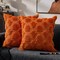 Halloween Pillow Covers 18x18 – Set of 2 Ghost Faux Fur Cushion Cases for Sofa, Chair & Bedroom Decor